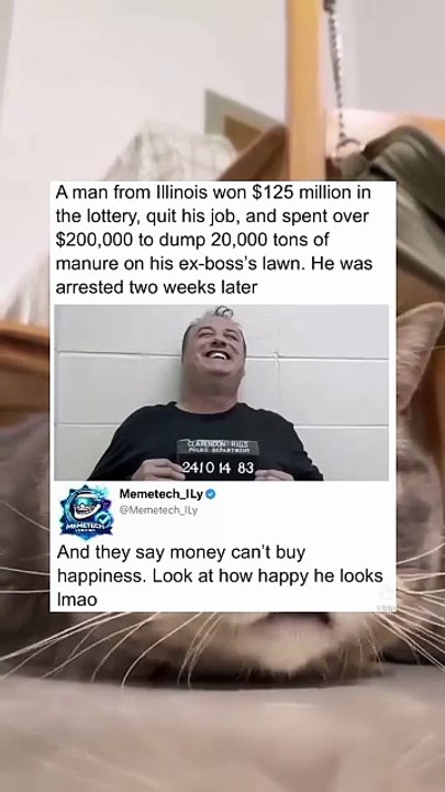 A man from Illinois won $125 million in the lottery, quit his job, and spent over $200000 to trump