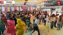 जबलपुर में चढ़ने लगा होली का रंग, माता गुजरी कॉलेज में जमकर उड़ा रंग गुलाल, डीजे-ढोल पर थिरकीं स्टूडेंट्स