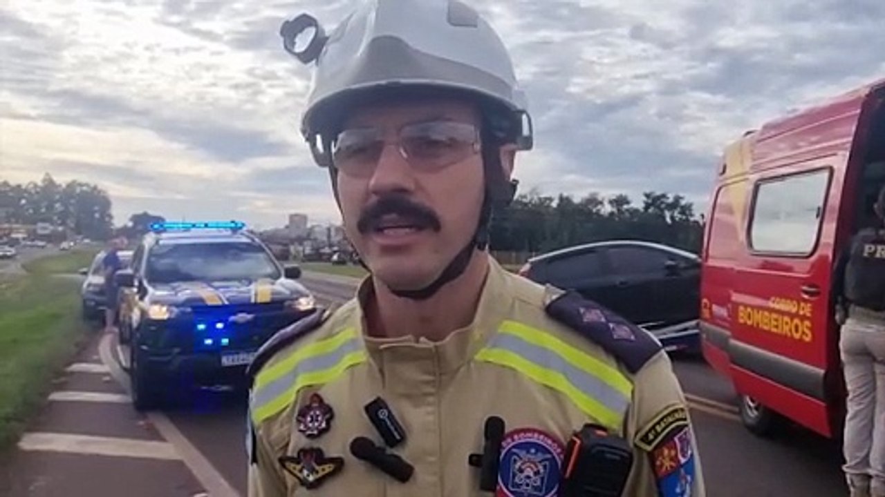 Seis vítimas na BR-277: "Apesar da grande energia, vítimas tiveram ferimentos considerados leves", afirma oficial