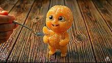 Baby Orange Eating Itself | Oddly Satisfying ASMR