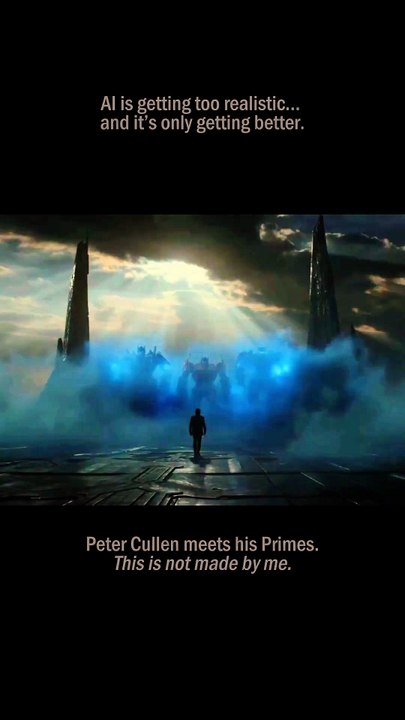 AI has been upgraded Peter Meets His Primes #transformers #seedance2 #optimusprime #petercullen