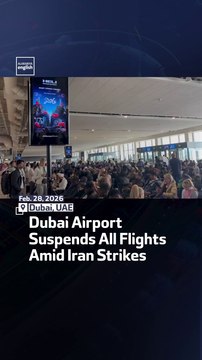 Dubai Airport Suspends All Flights Amid Iran Strikes