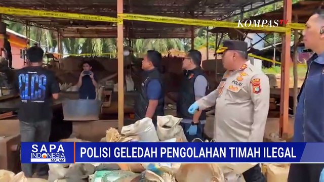 Terbongkar! Polisi Geledah Gudang Pengolahan Timah Ilegal di Bangka Belitung | SAPA MALAM