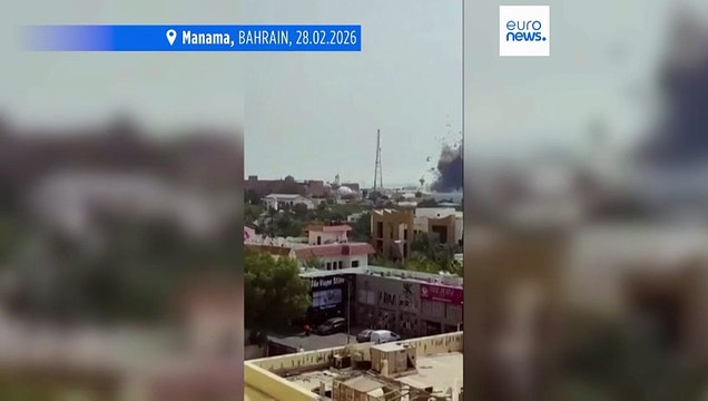 Moment des iranischen Angriffs auf US-Stützpunkt in Bahrain