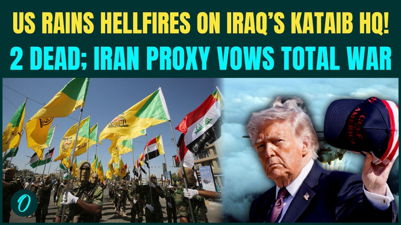 US-Iran War BREAKING:US BOMBS Iranian-Backed Kataib Hezbollah Base in Iraq|2 Hezbollah Fighters DEAD