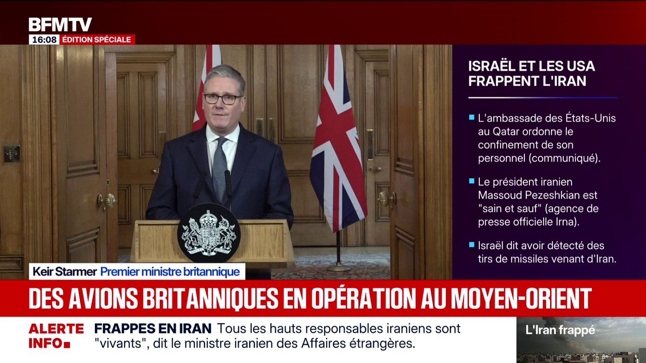 Iran: le Premier ministre britannique Keir Starmer annonce que des avions participent à des opérations "défensives" au Moyen-Orient