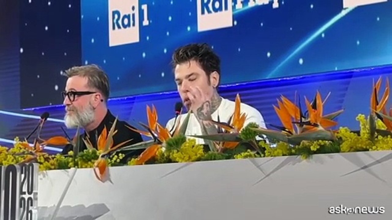 Sanremo, Fedez: Masini mi calma parlandomi di calcio prima di entrare