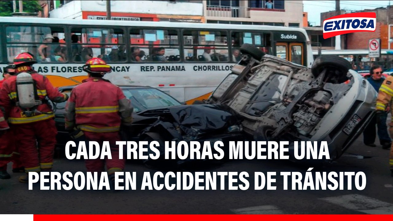 ¡Cifra preocupante! Cada tres horas muere una persona en accidentes de tránsito en el Perú