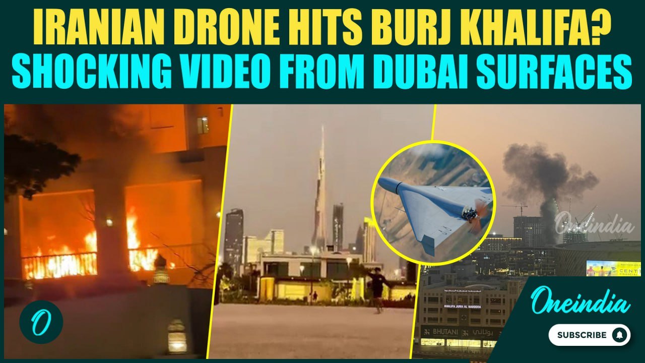 Dubai Under Attack BREAKING:Iran’s Shahed Drones ATTACK Burj Khalifa? Chilling Video SHOCKS Internet