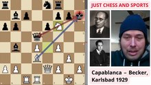 José Raúl Capablanca ganando con tácticas de ajedrez (5)