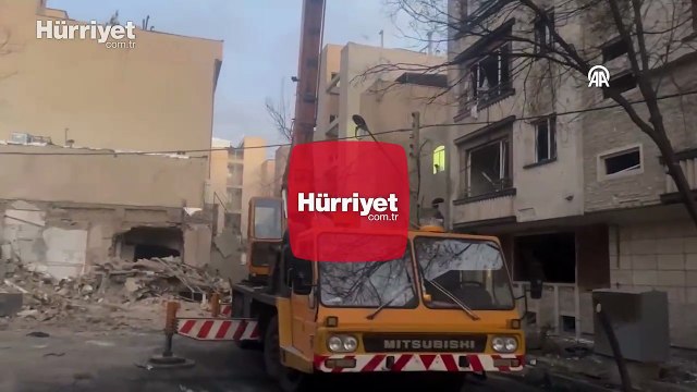 ABD-İsrail saldırılarının ardından başkent Tahran'daki yıkım görüntülendi