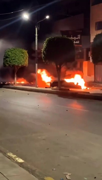 أضرار في محال تجارية بإربد جراء سقوط شظايا صاروخية