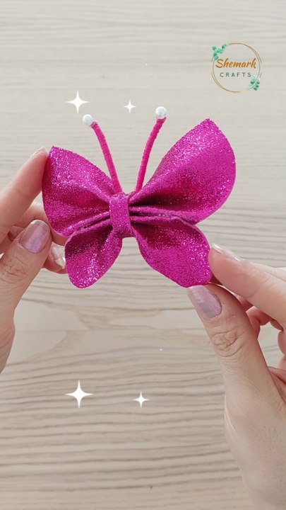 🦋 How To Make Easy Butterfly | Perfect for Hair Clips & Fridge Magnets!