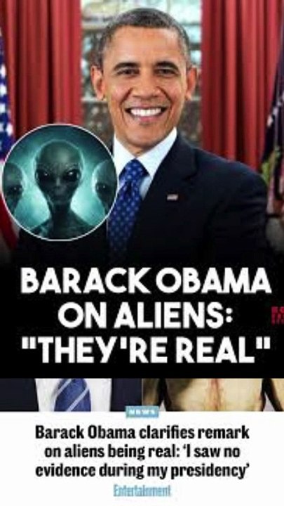 When Barack Obama talks about aliens, people listen.