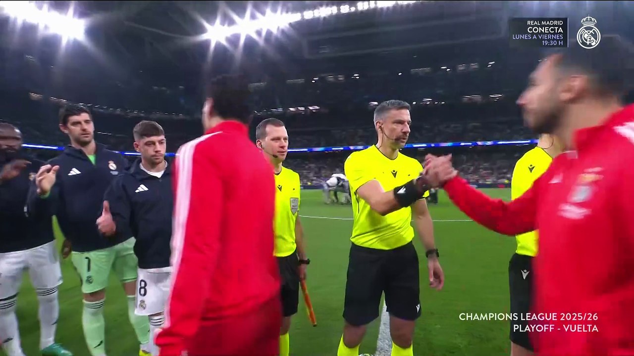 Real Madrid vs Benfica Playoff  Vuelta Liga de Campeones Champions League 2025 2026 P1