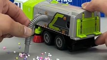 1:50 Electric Vacuum Cleaner Sweeper Garbage Truck Model Toy