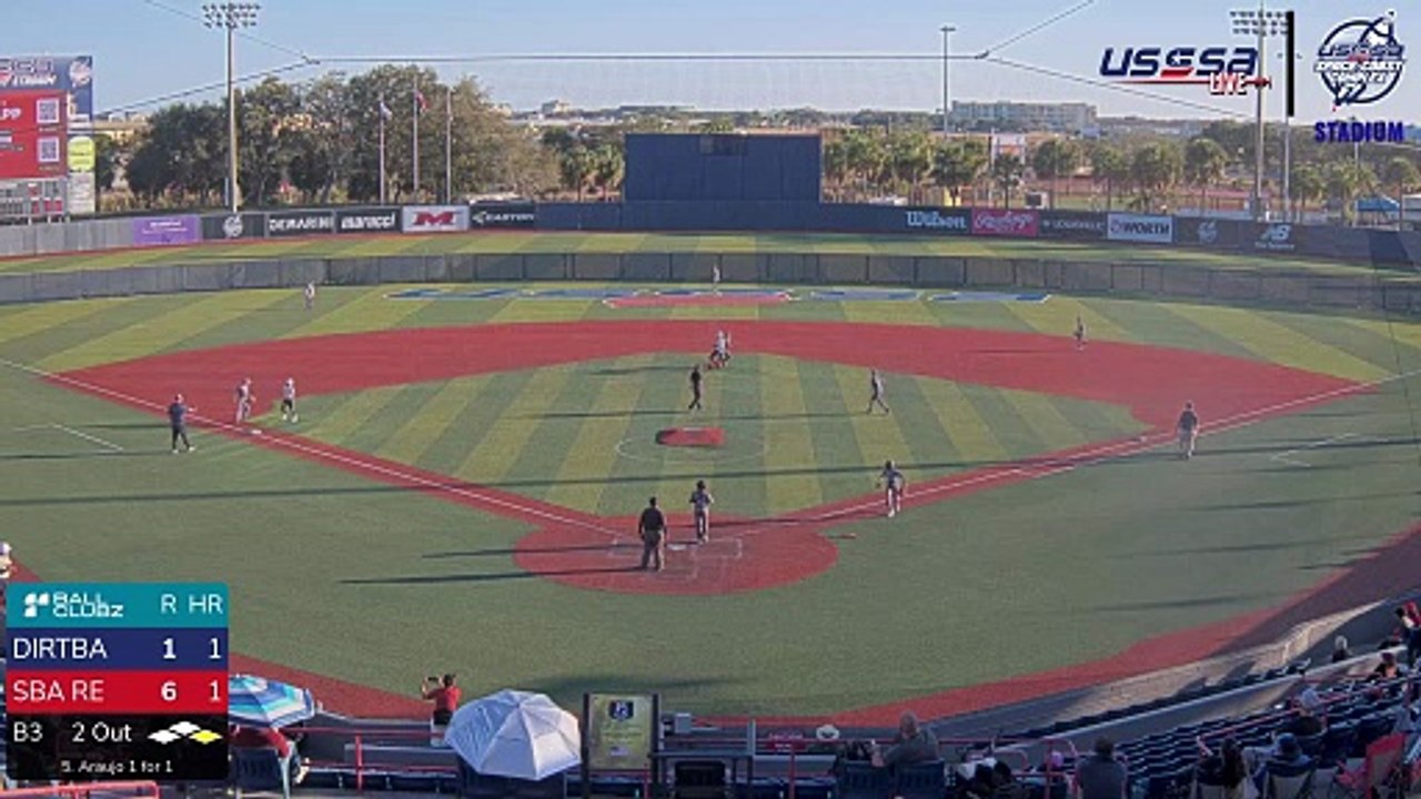 Dirtbags Black VS SBA Rebels 12 u Blue - Sun, Feb 8, 2026 4:13 PM to Sun, 6:02 PM