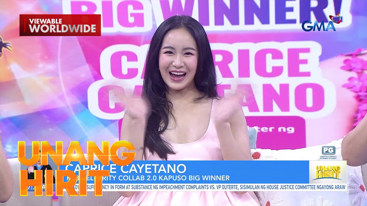 Caprice Cayetano, landslide winner sa PBB Collab 2.0 | Unang Hirit ...
