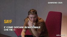 Sanremo, Sayf secondo al festival: "E' come giocare in nazionale, che fai non ci vai?"