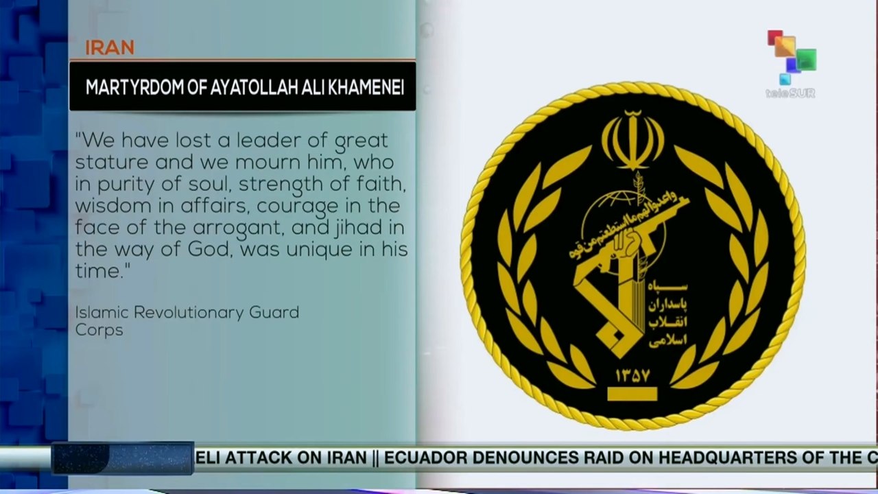 Islamic Revolutionary Guard Corps express its condolences