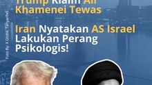 Trump Klaim Ali Khamenei Tewas  Iran Nyatakan AS Israel Lakukan Perang Psikologis!