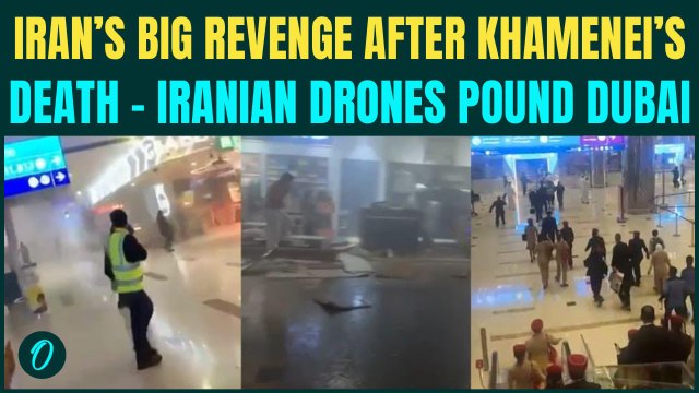 Iran’s Shahed Drone POUNDS Dubai Airport | People RUN IN PANIC as Drone SLAMS Dubai |SHOCKING VIDEO
