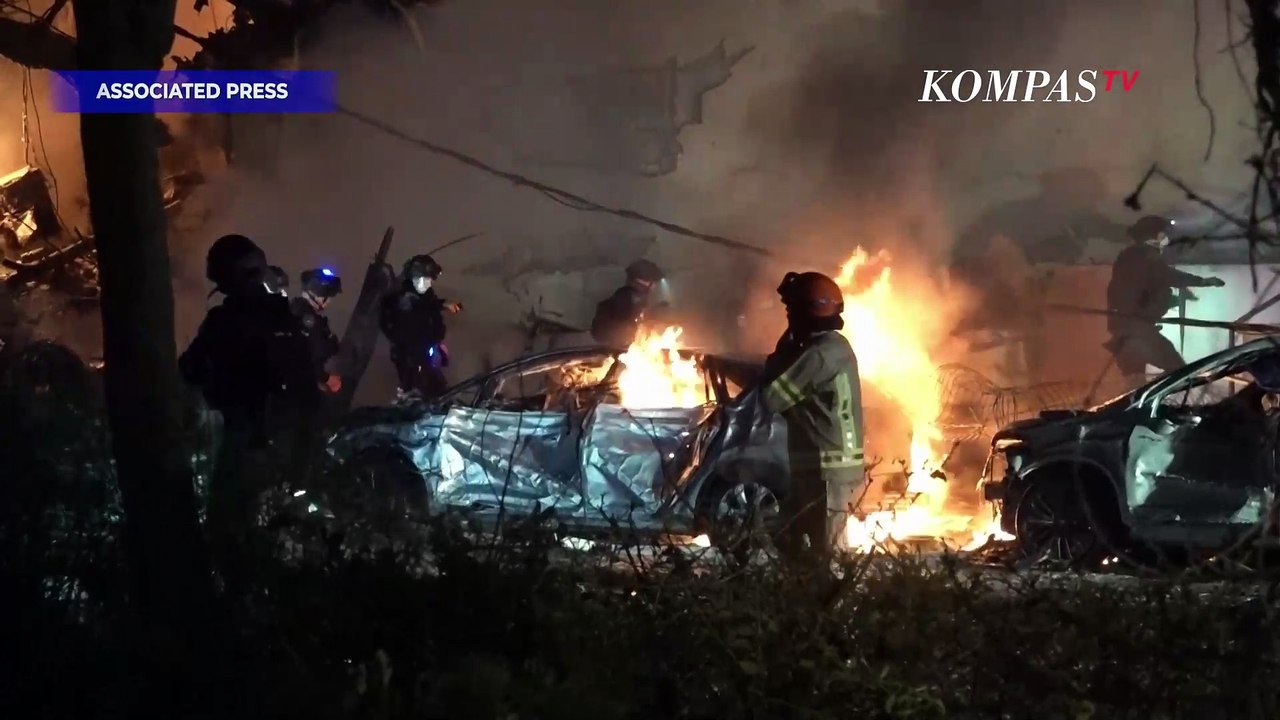 Dibombardir Rudal Iran! Gedung di Tel Aviv Israel Hancur & Terbakar