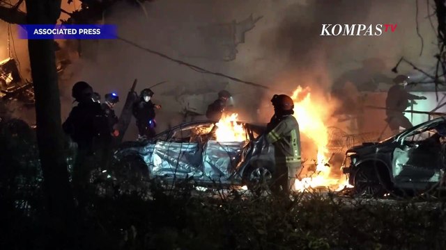 Dibombardir Rudal Iran! Gedung di Tel Aviv Israel Hancur & Terbakar