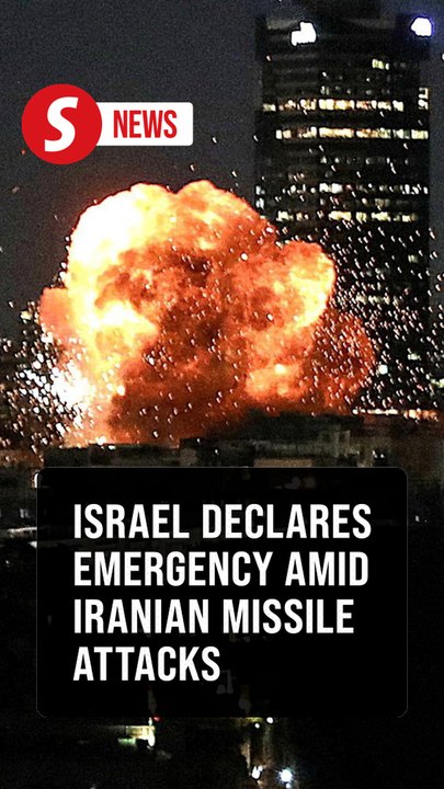 Air defences light up Tel Aviv sky after Iran launches retaliation missiles