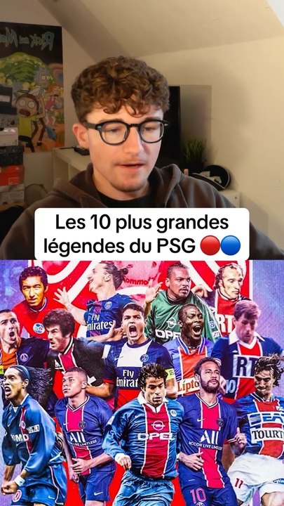 Les 10 plus grandes légendes du PSG #foot #football #top10 #classement