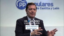 Mañueco: «En Castilla y León ya gobierna la lista más votada. La propuesta se la tiene que hacer a Sánchez»