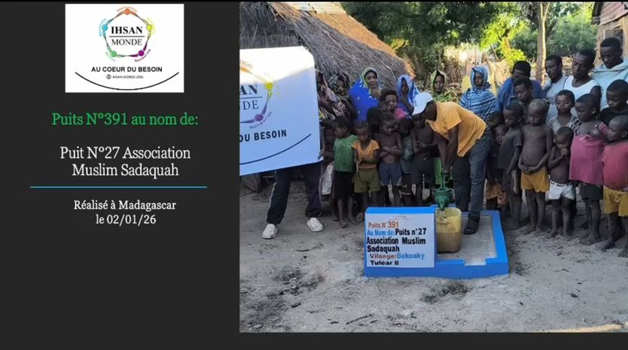 Puits n°27 à réalisé Madagascar avec vos dons