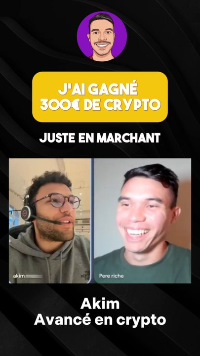 Un Membre VIP gagne 300€ de crypto juste en marchant 😱💰