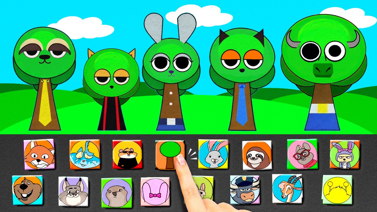 Paper DIY Zootopia Gamebook 🌳😳 Everyone Is Mr. Tree! NEW MOD