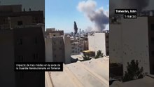 Tres misiles impactan en la sede de la Guardia Revolucionaria en Teherán