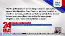 2nd impeachment complaint vs. VP Sara babawiin; 3rd complaint susuportahan | 24 Oras Weekend