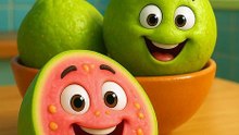 Amrood Happy Dance – Cute Guava Fun Cartoon!