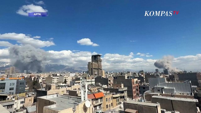 Israel Kembali Serang Iran, Teheran Diguncang Ledakan Hebat dan Timbulkan Kepulan Asap