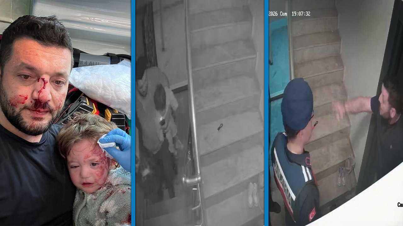 İkra bebek ile babasının darbedildiği olaya ilişkin yeni görüntüler ortaya çıktı