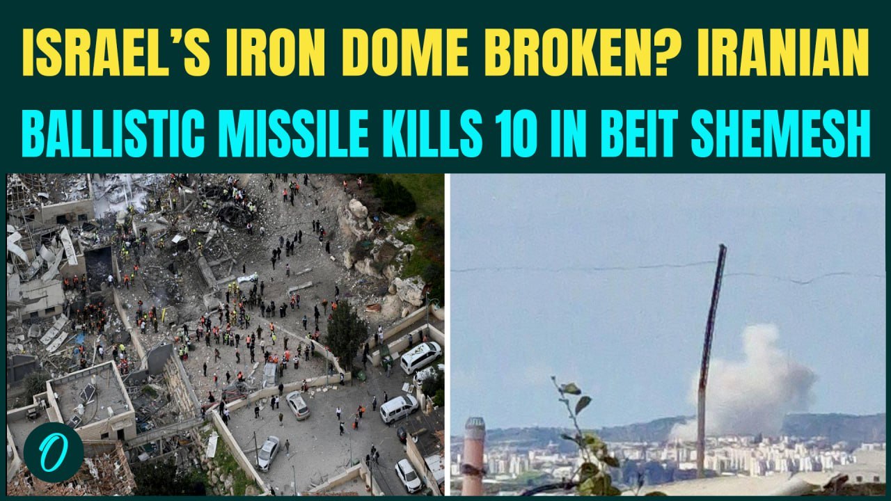 Israel Under ATTACK: Iran POUNDS Beit Shemesh with Ballistic Missile; Over 10 Killed, 25 Wounded