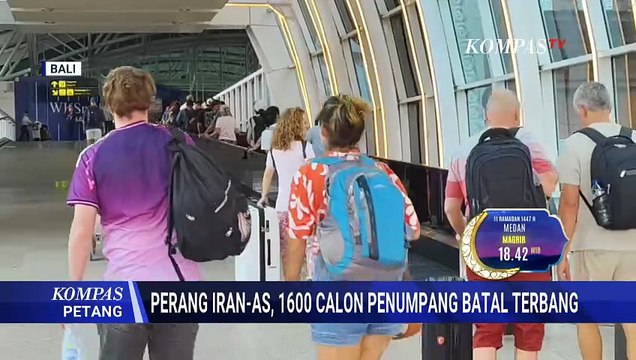 Imbas Perang Iran, 1.600 Penumpang di Bandara Ngurah Rai Bali Batal Terbang ke Timur Tengah