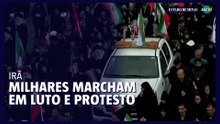 Milhares marcham no Irã em luto pelo assassinato de Khamenei