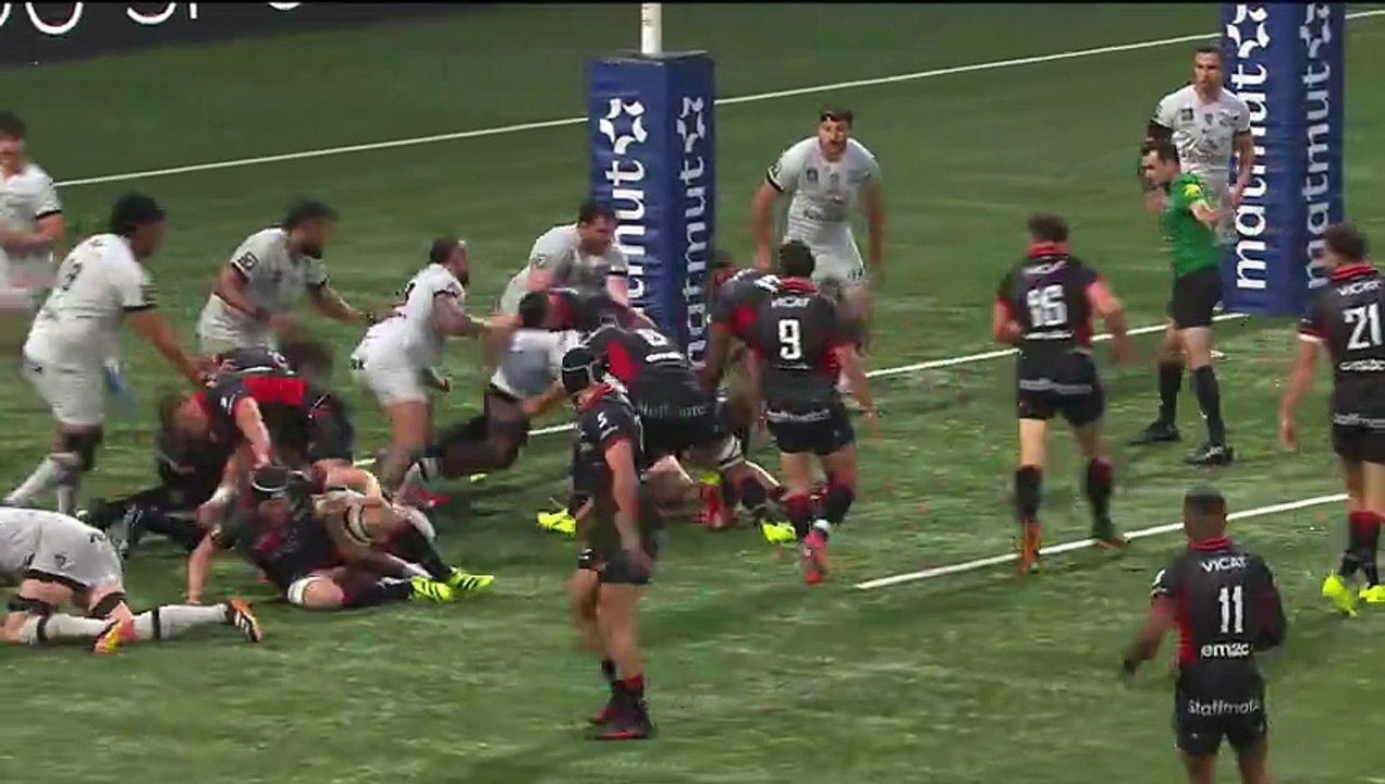 TOP 14 - Essai de Thomas MOUKORO (LOU) - LOU Rugby - RC Toulon