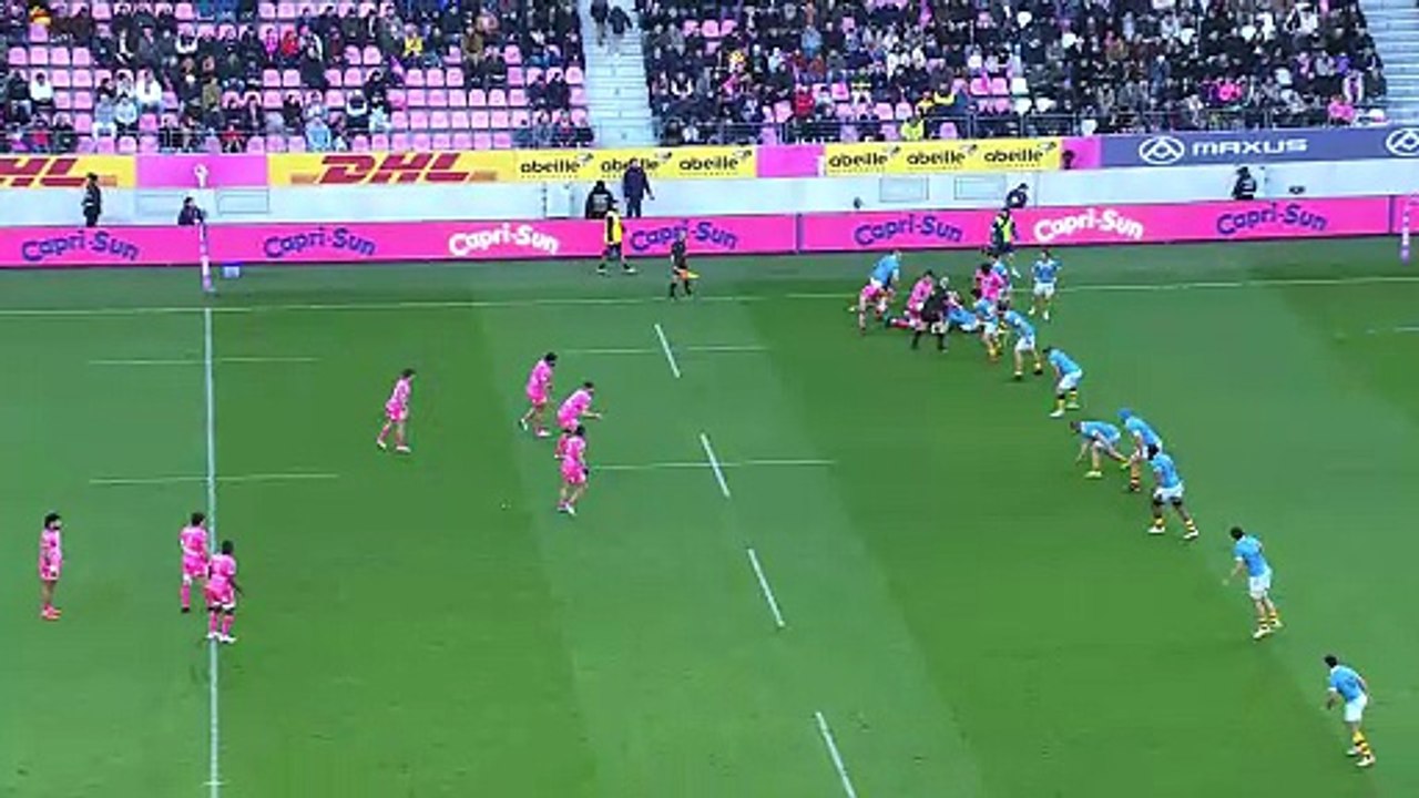 TOP 14 - Essai de Tani VILI (SFP) - Stade Français Paris - USA Perpignan