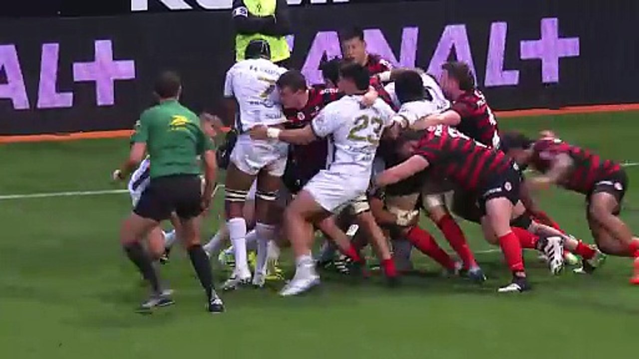 TOP 14 - Essai de Josua VICI (ST) - Stade Toulousain - US Montalbanaise
