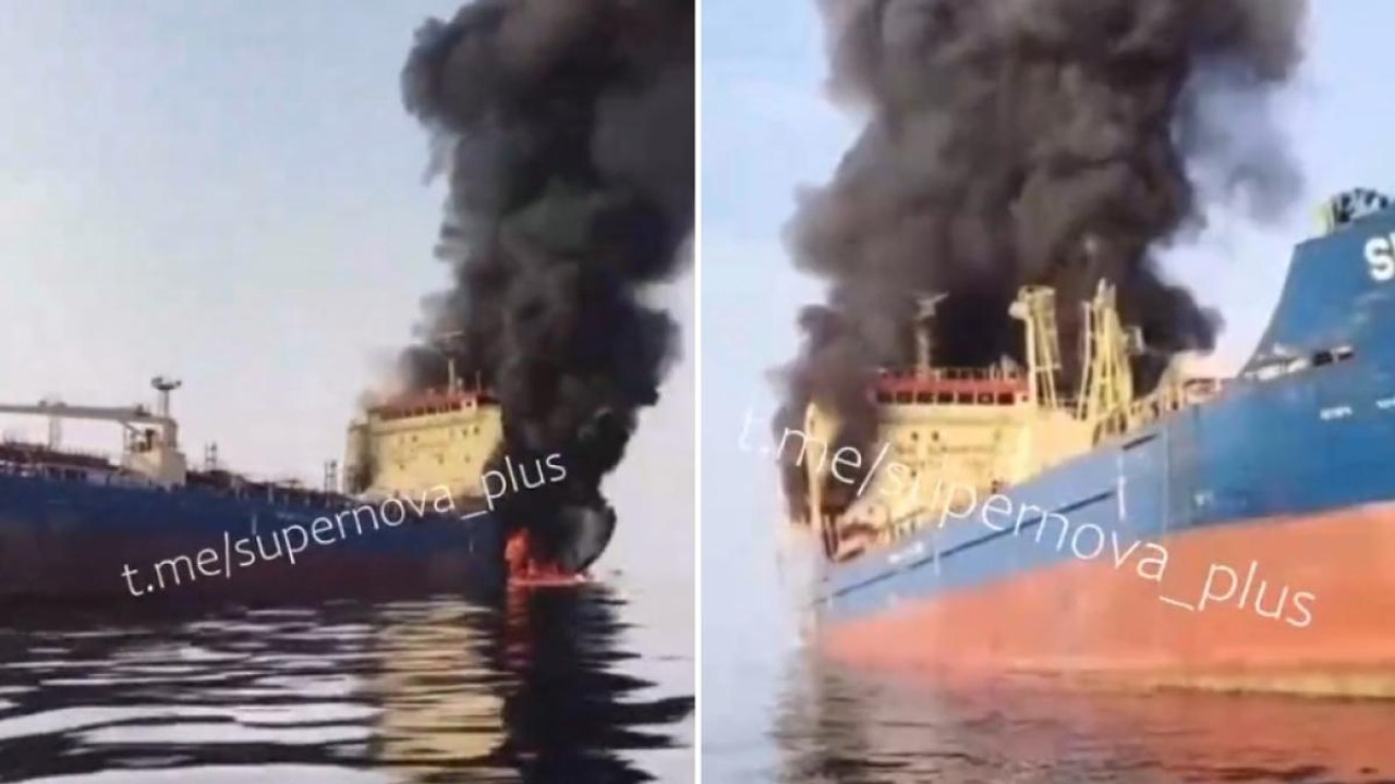In fiamme la petroliera Skylight attaccata nello stretto di Hormuz: raggiunta da un drone kamikaze
