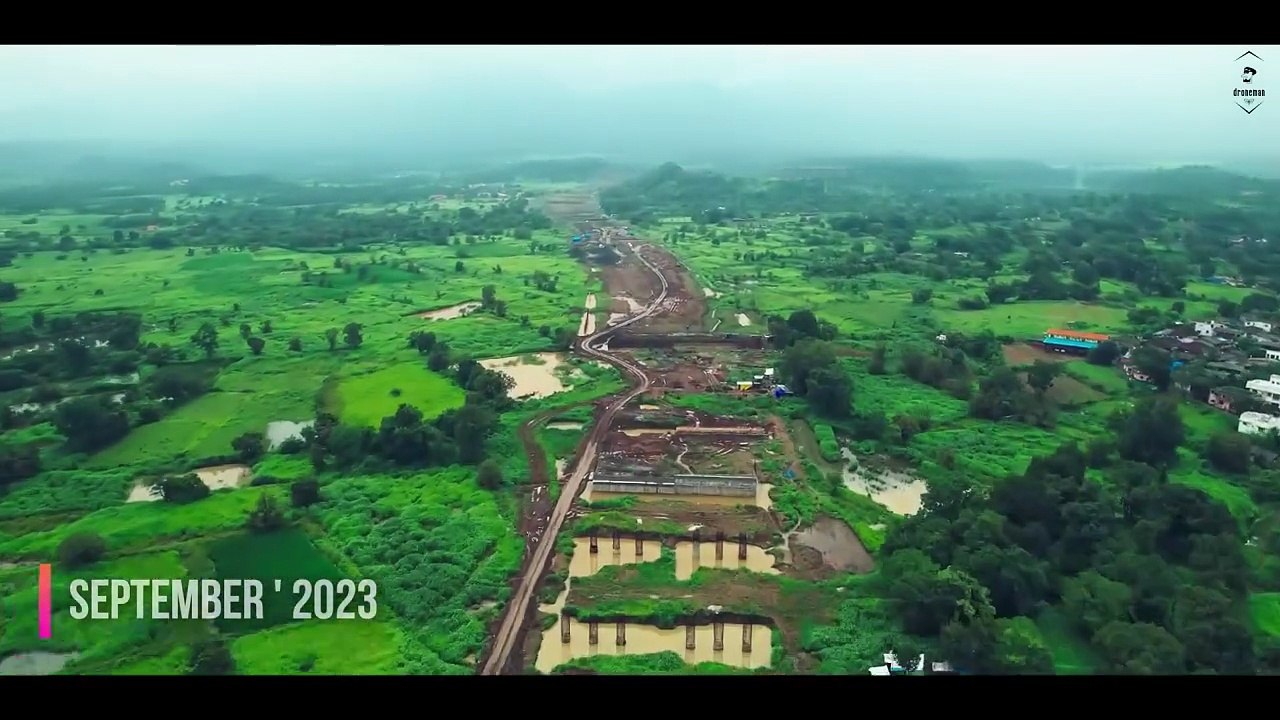 Delhi Mumbai Expressway Maharashtra State Progress _ Virar-JNPT Update _ Package 17