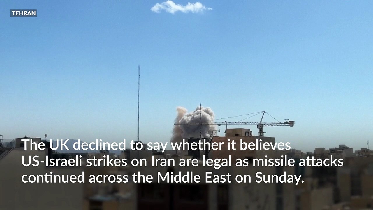 UK declines to say whether US-Israeli strikes on Iran are legal