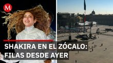 Shakira en el Zócalo: Fans llegan desde un día antes para el concierto