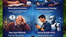 dampak negatif penggunaan AI untuk kesehatan otak kita